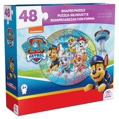 Dėlionė Spinmaster Games Paw Patrol Shape 6067570, 48 d. цена и информация | Пазлы | pigu.lt