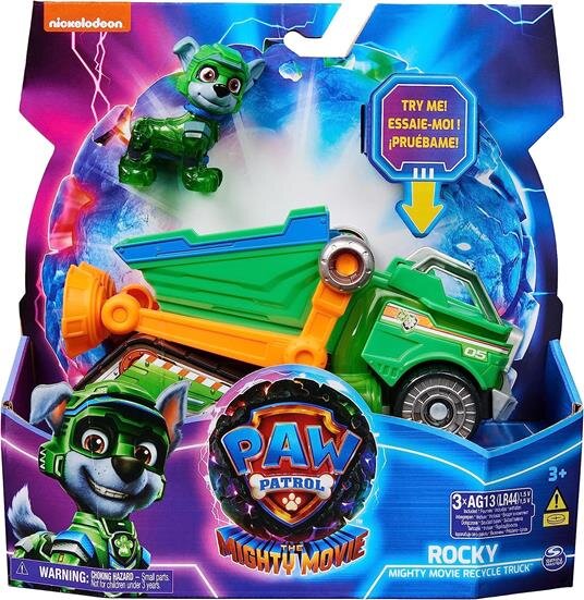 Figūrėlė su mašina Spin Master Paw Patrol Rocky kaina ir informacija | Žaislai berniukams | pigu.lt