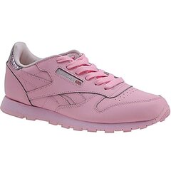 Sportiniai batai mergaitėms Reebok Classic Leather Metallic JR BD5898, rožiniai kaina ir informacija | Sportiniai batai vaikams | pigu.lt