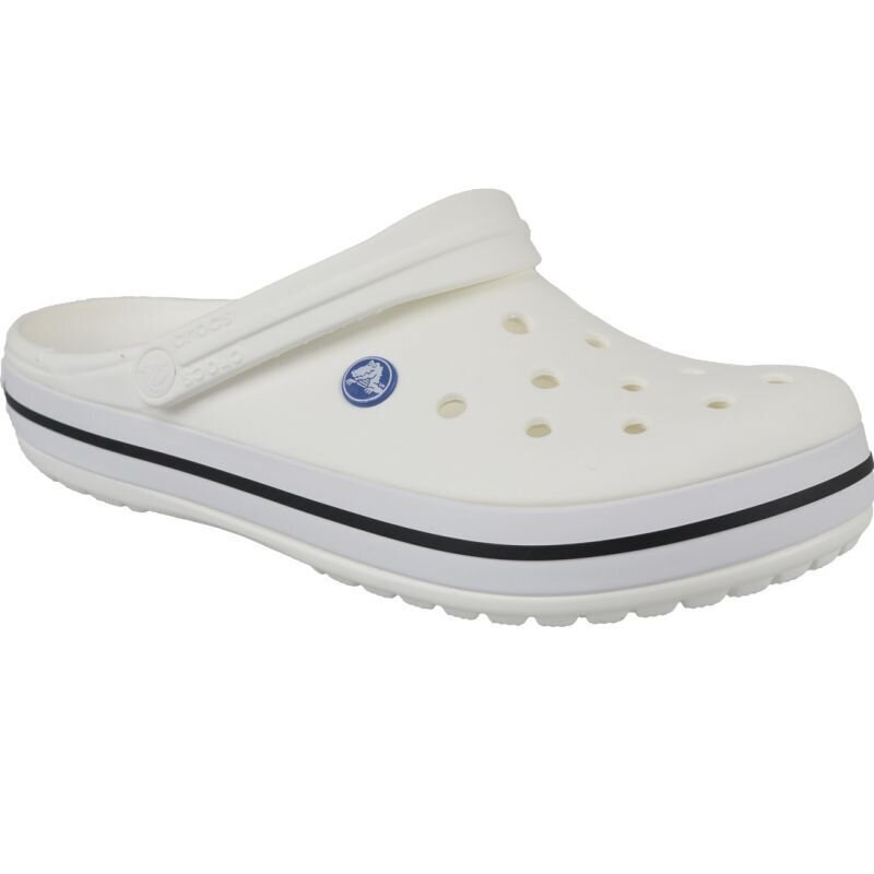 Šlepetės vyrams Crocs Crocband U 11016100 SW5058436206, baltos kaina ir informacija | Vyriškos šlepetės, basutės | pigu.lt