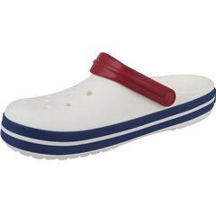 Crocs šlepetės vyrams Crockband U SW505844.1176, baltos kaina ir informacija | Vyriškos šlepetės, basutės | pigu.lt