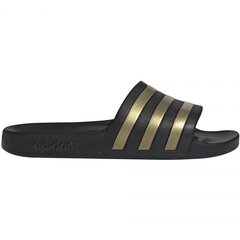 Šlepetės Adidas adilette Aqua EG1758, juodos цена и информация | Женские тапочки | pigu.lt