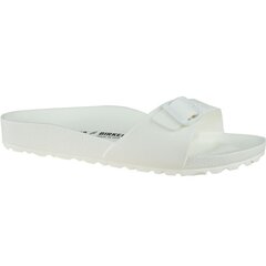 Šlepetės moterims Birkenstock Madrid Essentials Eva W 128183, baltos kaina ir informacija | Šlepetės moterims | pigu.lt