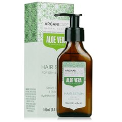 Drėkinamasis serumas plaukams Arganicare Aloe vera, 100 ml kaina ir informacija | Priemonės plaukų stiprinimui | pigu.lt