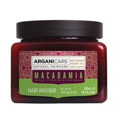 Plaukų kaukė Arganicare Macadamia Hair Masque, 500 ml kaina ir informacija | Priemonės plaukų stiprinimui | pigu.lt