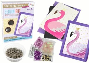 Kūrybinis rinkinys Flamingas Lean Toys, 10 d. kaina ir informacija | Lavinamieji žaislai | pigu.lt
