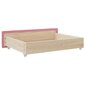2-jų stalčių po lova komplektas vidaXL, rožinis kaina ir informacija | Stalčiai, patalynės dėžės | pigu.lt