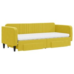 Sofa-lova vidaXL, 80x200 cm, geltona цена и информация | Кровати | pigu.lt