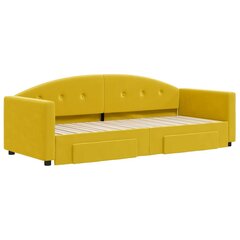 Sofa-lova vidaXL, 80x200 cm, geltona kaina ir informacija | Lovos | pigu.lt