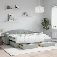 Sofa-lova vidaXL, 80x200 cm, pilka kaina ir informacija | Lovos | pigu.lt