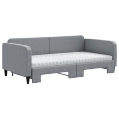 Sofa-lova vidaXL, 100x200 cm, pilka kaina ir informacija | Lovos | pigu.lt