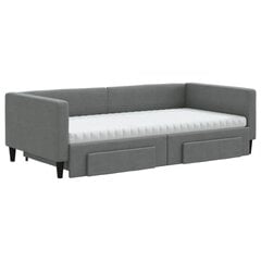 Sofa-lova vidaXL, 100x200 cm, pilka kaina ir informacija | Lovos | pigu.lt