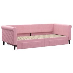 Sofa-lova vidaXL, 90x200 cm, rožinė цена и информация | Кровати | pigu.lt