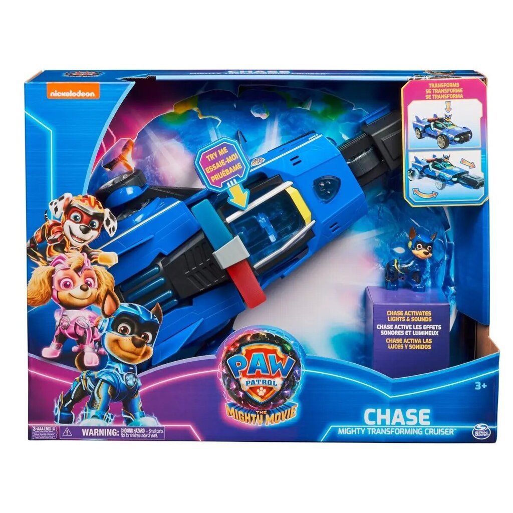 Transformuojama transporto priemonė Spin Master Paw Patrol Movie 2 Chase Deluxe kaina ir informacija | Žaislai berniukams | pigu.lt