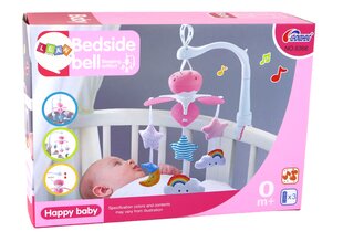 Kūdikių lovytės karuselė, rožinė kaina ir informacija | Žaislai kūdikiams | pigu.lt