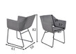 2-ių kėdžių komplektas Tom Tailor, pilkas kaina ir informacija | Virtuvės ir valgomojo kėdės | pigu.lt