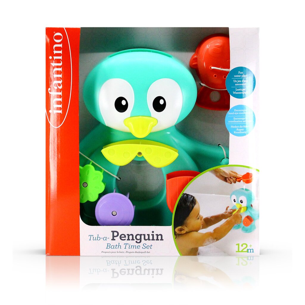 Vonios žaislas Infantino Pingvinas kaina ir informacija | Žaislai kūdikiams | pigu.lt