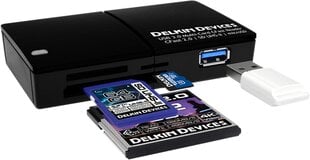 Delkin Cardreader CFAST/SD/MICRO UHS-II, USB 3.0 kaina ir informacija | Adapteriai, USB šakotuvai | pigu.lt