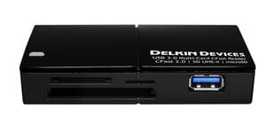 Delkin Cardreader CFAST/SD/MICRO UHS-II, USB 3.0 цена и информация | Адаптеры, USB-разветвители | pigu.lt