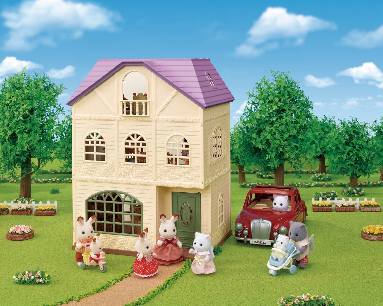 Figūrėlių rinkinys Sylvanian Families Namelis su terasa kaina ir informacija | Žaislai berniukams | pigu.lt