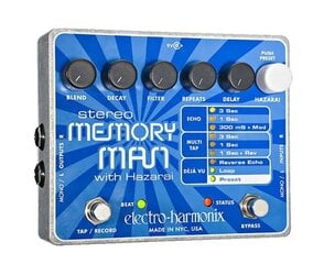 Педаль Electro-Harmonix Stereo Memory Man Hazarai цена и информация | Принадлежности для музыкальных инструментов | pigu.lt