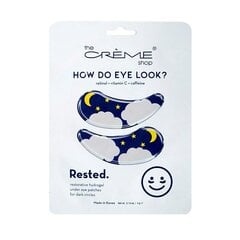 Пластыри для области вокруг глаз The Crème Shop Rested гидрогель, 4 г цена и информация | Маски для лица, патчи для глаз | pigu.lt