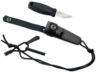 Нож Morakniv® Eldris Neck Knife Black, Fire Starter Kit цена и информация | Механические инструменты | pigu.lt