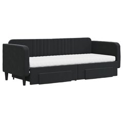 Sofa-lova vidaXL, 80x200 cm, juoda kaina ir informacija | Lovos | pigu.lt