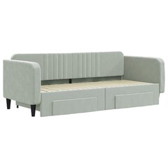 Sofa-lova vidaXL, 90x200 cm, pilka kaina ir informacija | Lovos | pigu.lt