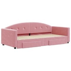 Sofa-lova vidaXL, 90x200 cm, rožinė цена и информация | Кровати | pigu.lt