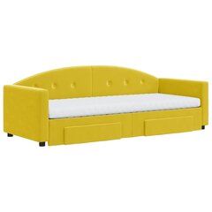 Sofa-lova vidaXL, 80x200 cm, geltona цена и информация | Кровати | pigu.lt