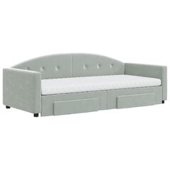 Sofa-lova vidaXL, 90x200 cm, pilka kaina ir informacija | Lovos | pigu.lt