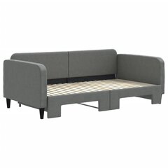 Sofa-lova vidaXL, 90x190 cm, pilka цена и информация | Кровати | pigu.lt