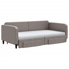 Sofa-lova vidaXL, 100x200 cm, pilka kaina ir informacija | Lovos | pigu.lt