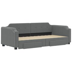 Sofa-lova vidaXL, 90x190 cm, pilka kaina ir informacija | Lovos | pigu.lt