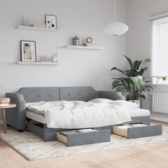 Sofa-lova vidaXL, 80x200 cm, pilka kaina ir informacija | Lovos | pigu.lt