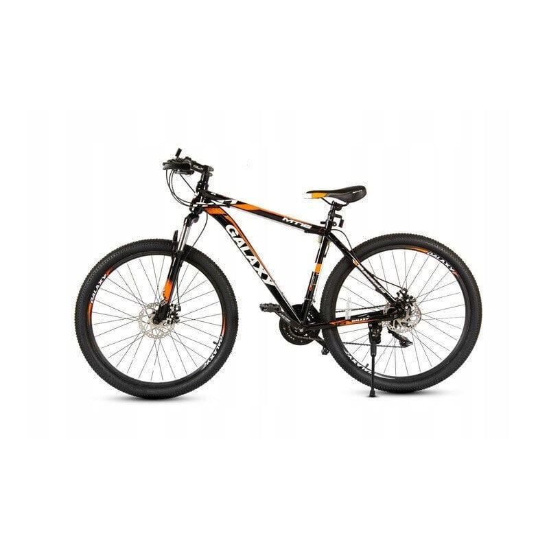 Kalnų dviratis Galaxy MTB 19 / 27.5", juodas/žalias kaina ir informacija | Dviračiai | pigu.lt