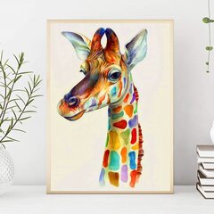 Deimantinė mozaika Žirafa, 40x50 cm цена и информация | Алмазная мозаика | pigu.lt