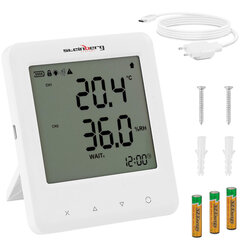 Termohigrometro temperatūros drėgmės matuoklis 1013951 цена и информация | Психрометры, термометры, измерители pH, ORP | pigu.lt