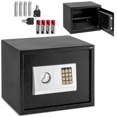 Электронный домашний сейф с отделением для кода и ключей, 38x30x30 см цена и информация | Сейфы | pigu.lt