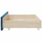 2-jų stalčių po lova komplektas vidaXL, mėlynas kaina ir informacija | Stalčiai, patalynės dėžės | pigu.lt