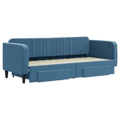 Sofa-lova vidaXL, 80x200 cm, mėlyna kaina ir informacija | Lovos | pigu.lt