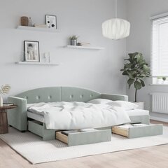 Sofa-lova vidaXL, 80x200 cm, pilka kaina ir informacija | Lovos | pigu.lt