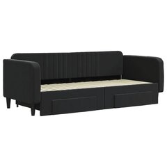 Sofa-lova vidaXL, 90x200 cm, juoda цена и информация | Кровати | pigu.lt