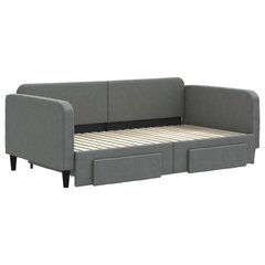 Sofa-lova vidaXL, 90x190 cm, pilka цена и информация | Кровати | pigu.lt