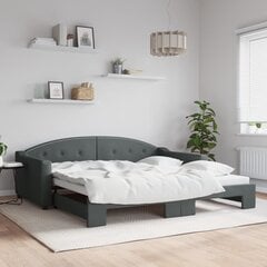 Sofa-lova vidaXL, 100x200 cm, pilka kaina ir informacija | Lovos | pigu.lt