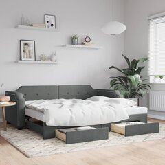 Sofa-lova vidaXL, 80x200 cm, pilka kaina ir informacija | Lovos | pigu.lt