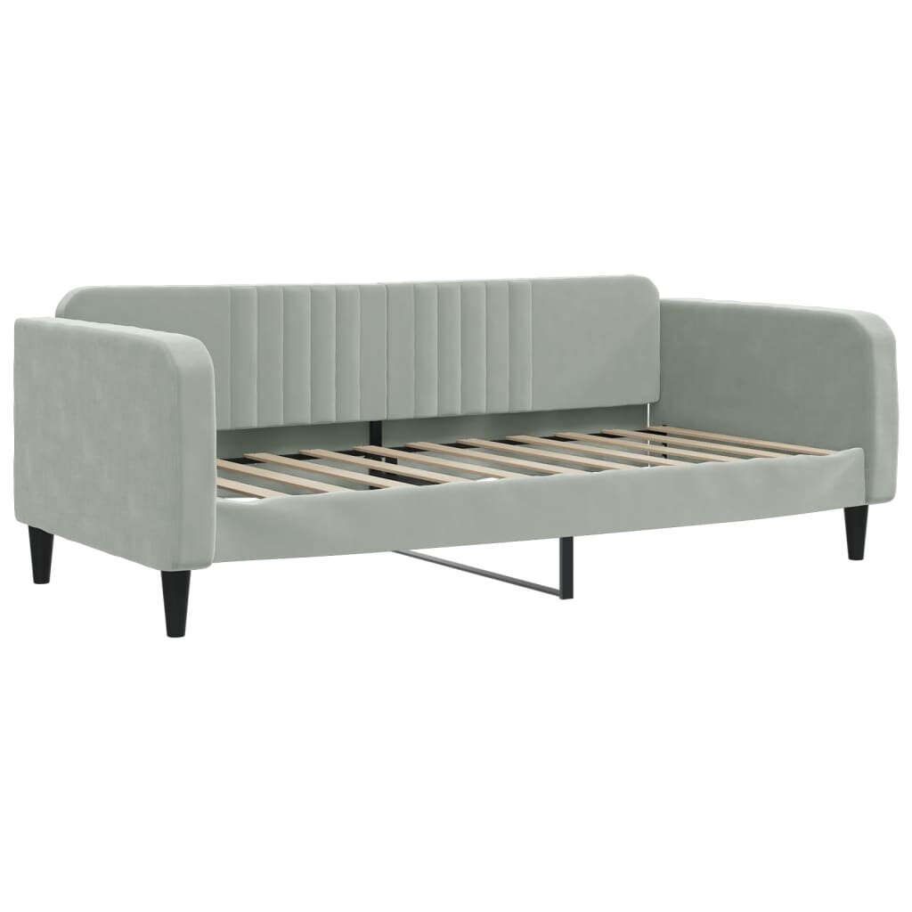 Sofa-lova vidaXL, 90x190 cm, pilka kaina ir informacija | Lovos | pigu.lt