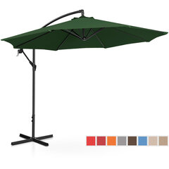 Зонт садовый со штангой, круглый, наклоняемый, диаметр. 300 см зеленый цена и информация | Зонты, маркизы, стойки | pigu.lt