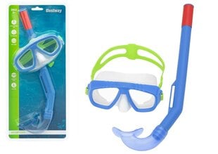 Синяя маска для подводного плавания Bestway 24018 цена и информация | Маски для дайвинга | pigu.lt